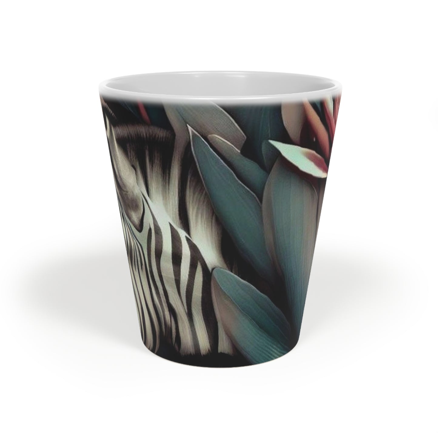 'Zebra Incognito' Latte Mug, 12oz - Free Shipping in Canada