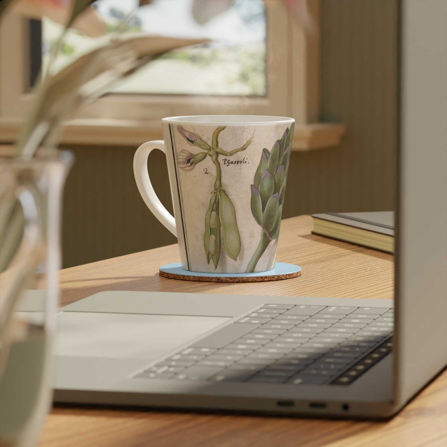 'French Artichoke' Latte Mug, 12oz - Free shipping in Canada