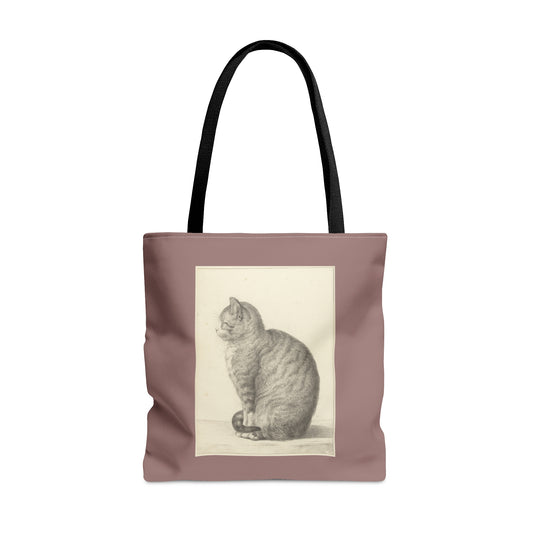 Sitting Kitty - Large Tote Bag by Fjarils