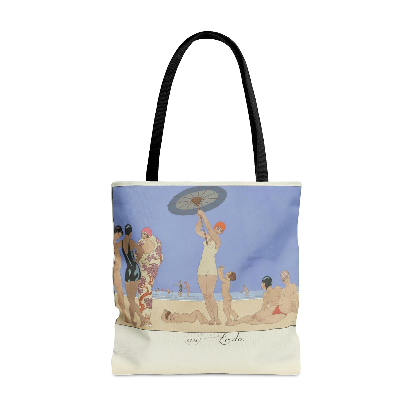 'On the Beach, 1924' - Large Tote Bag
