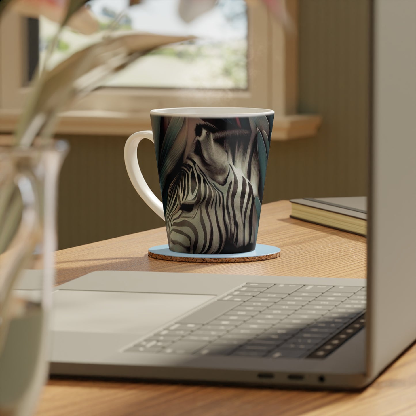 'Zebra Incognito' Latte Mug, 12oz - Free Shipping in Canada