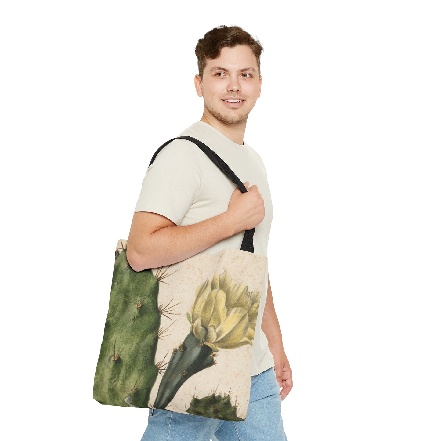 Cactus Flower - Large Tote Bag by Fjarils