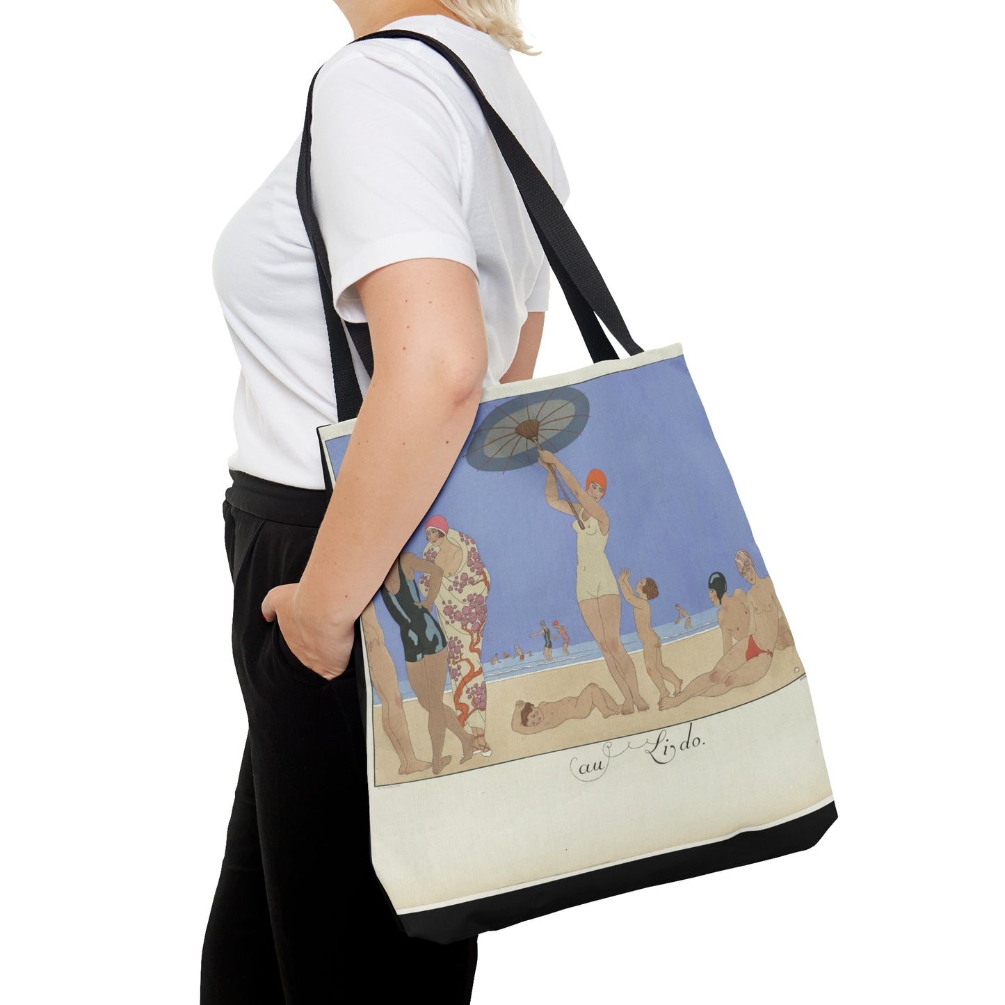 'On the Beach, 1924' - Large Tote Bag
