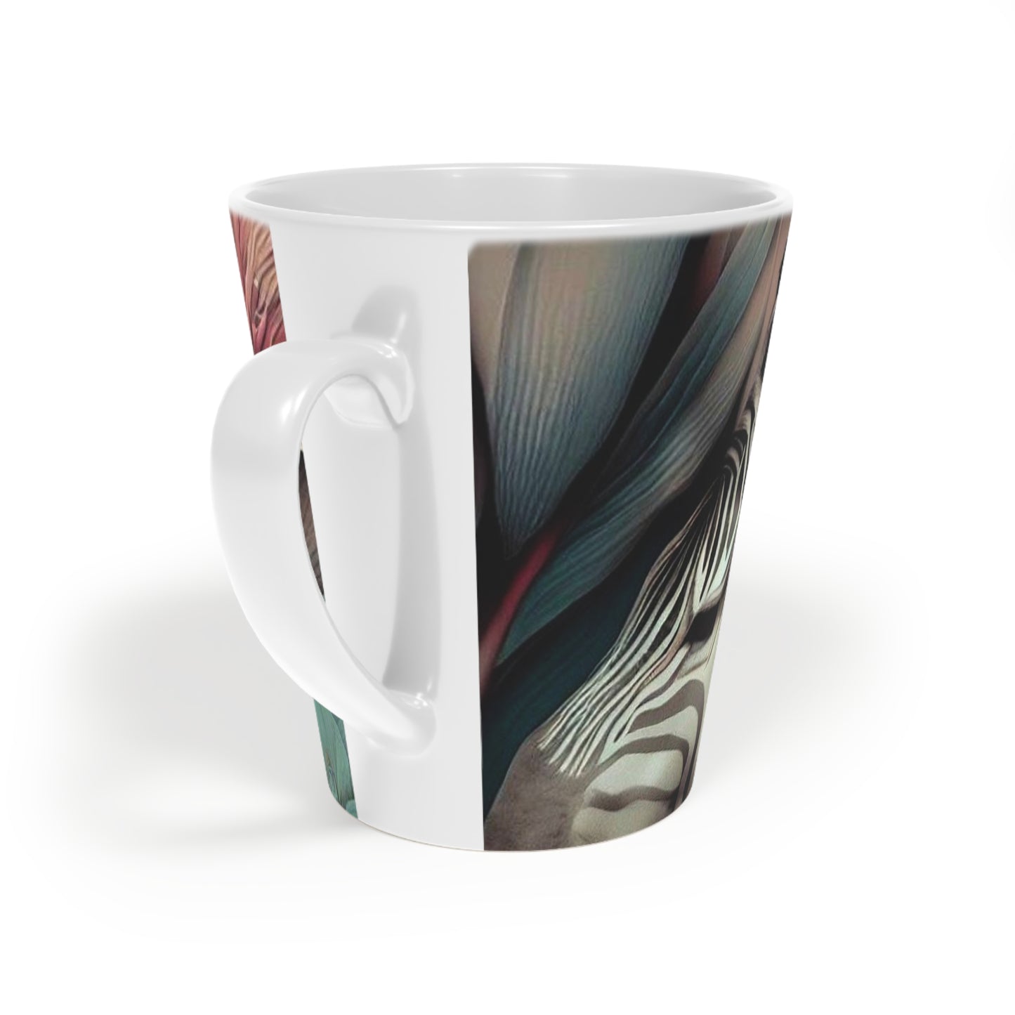 'Zebra Incognito' Latte Mug, 12oz - Free Shipping in Canada
