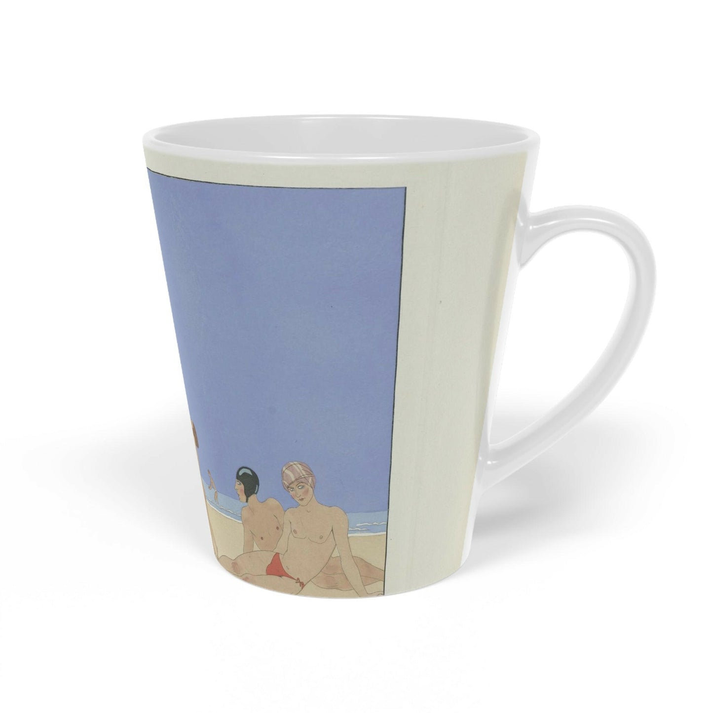 'On The Beach, 1924' - Latte Mug, 12oz - Free Shipping in Canada