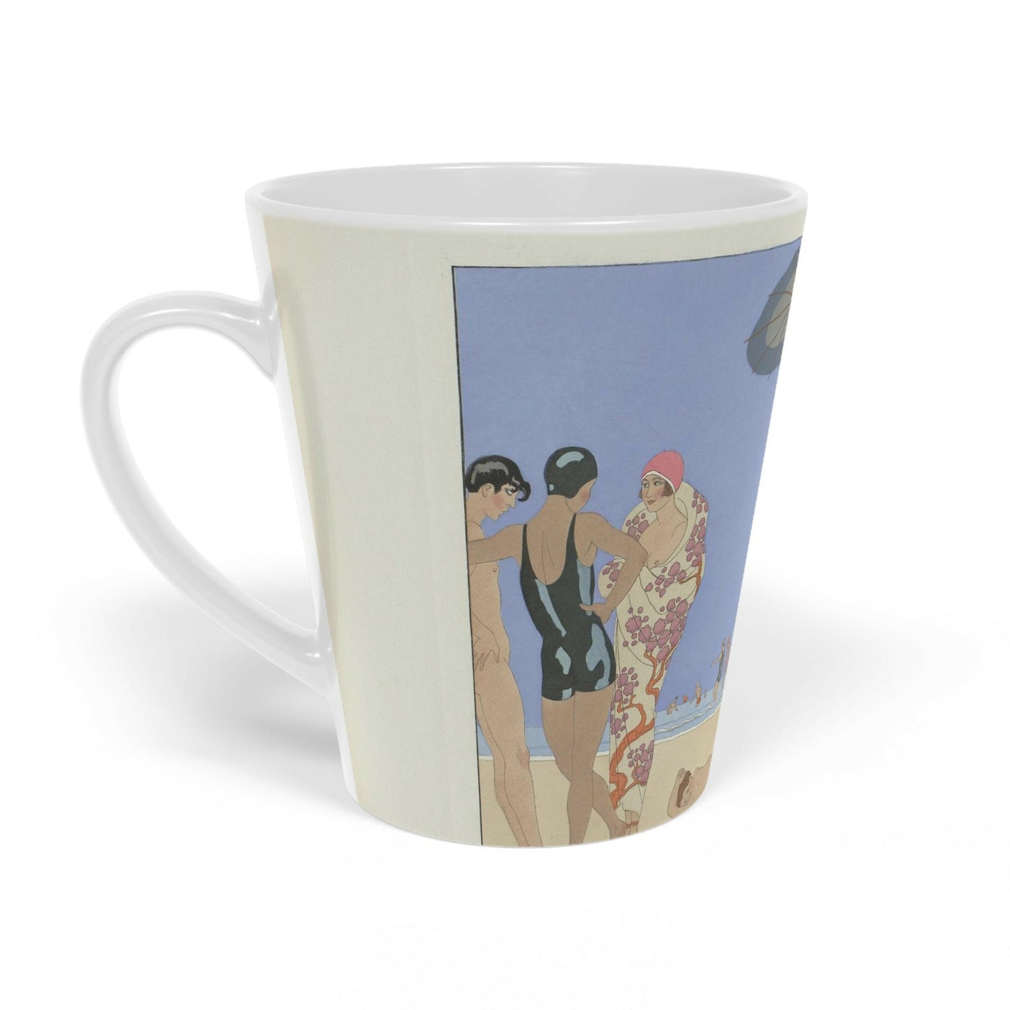 'On The Beach, 1924' - Latte Mug, 12oz - Free Shipping in Canada