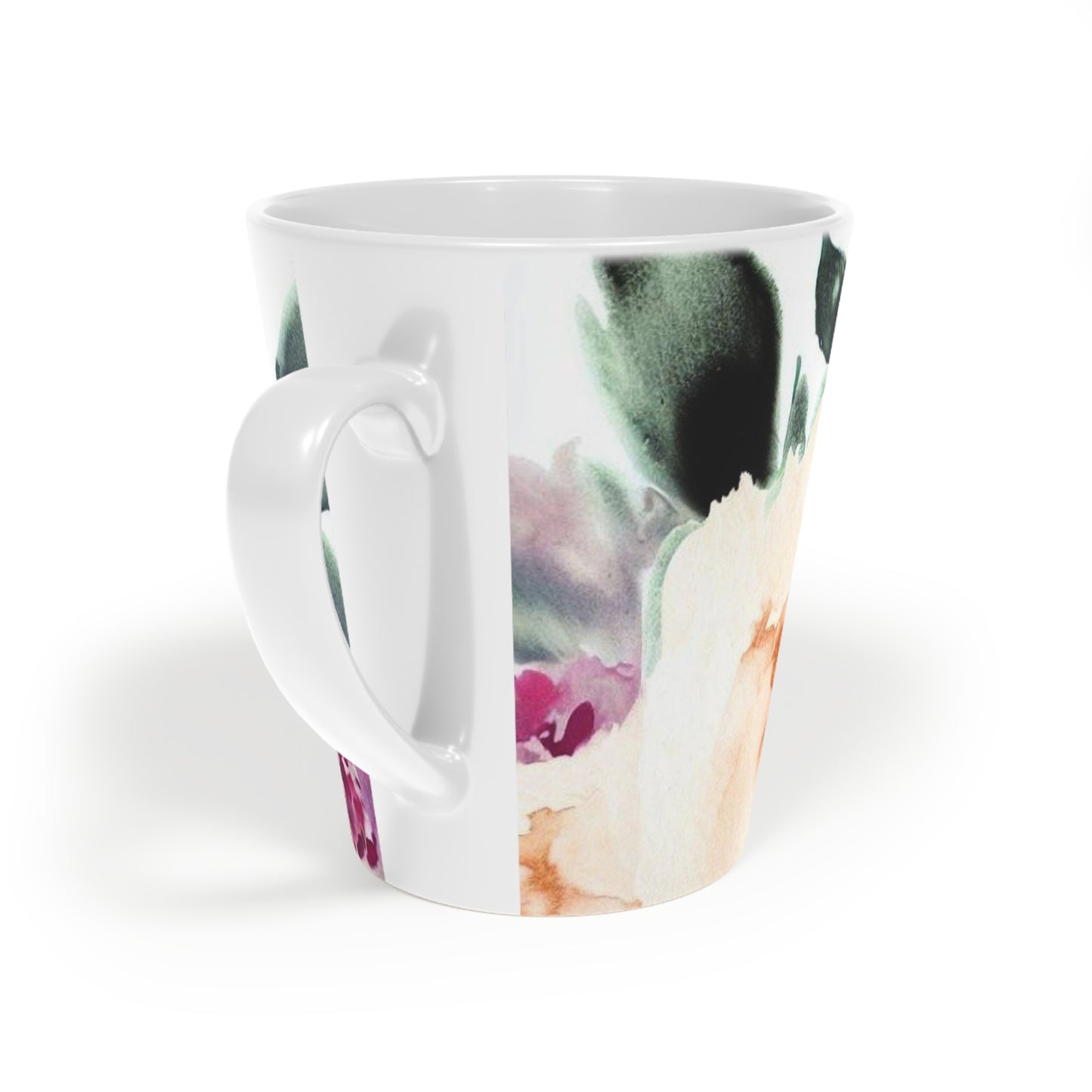 'Watercolour Bouquet' Latte Mug, 12oz - Free Shipping in Canada