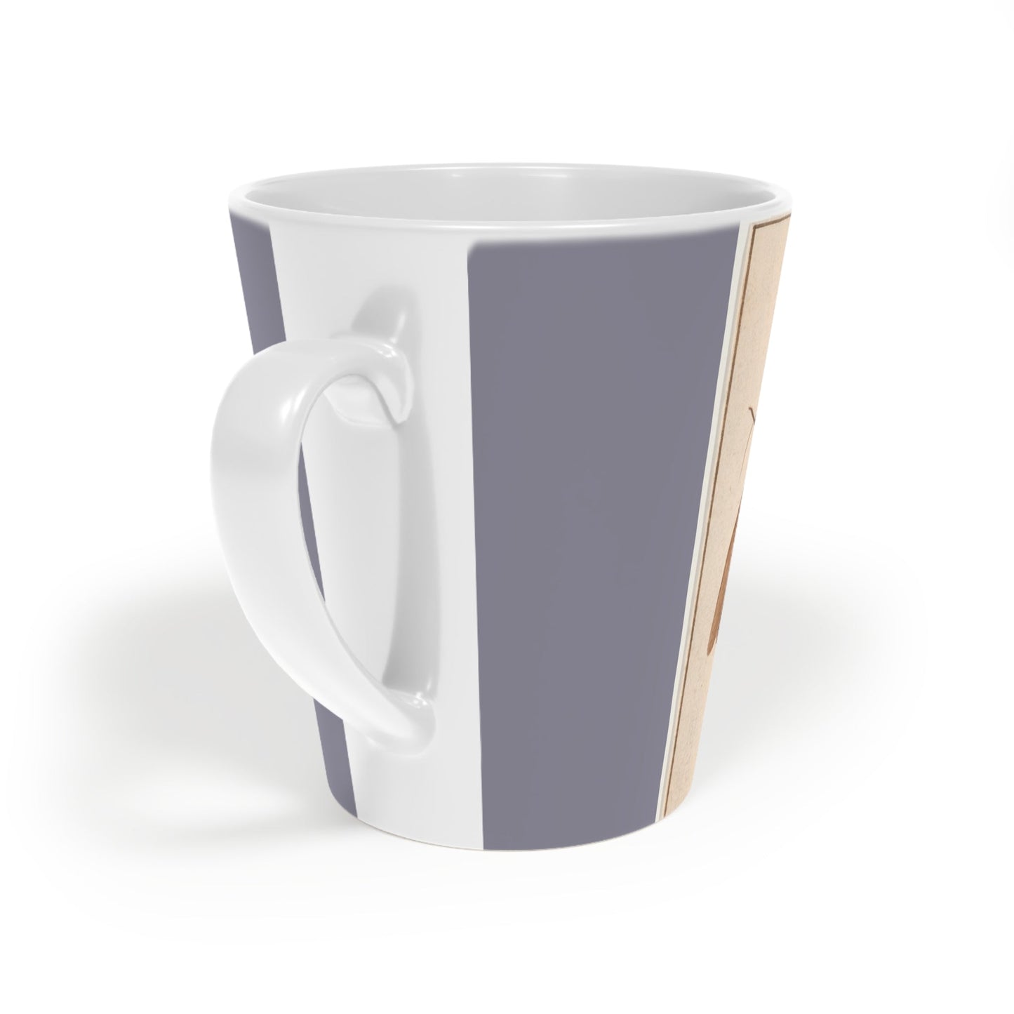 Bright Floral patterned ceramic Latte Mug with c shaped handle 12oz - scratch resistant 'Grashopper' Latte Mug, 12oz - Free shipping in Canada Africa Blooms Mug mug Fjarils Fjarils Home page mug