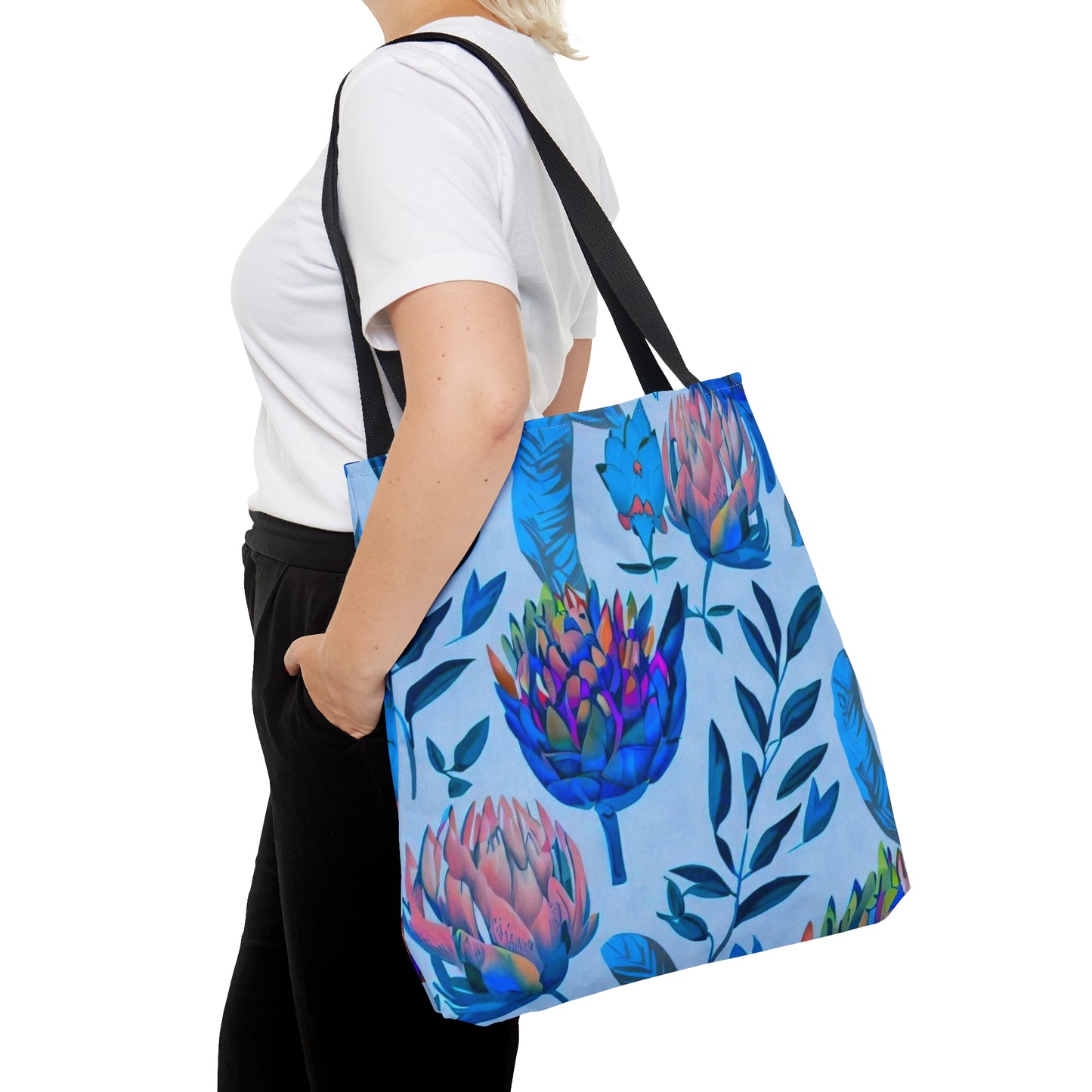 Large 'Protea Supa Brite' Tote Bag by Fjarils Design