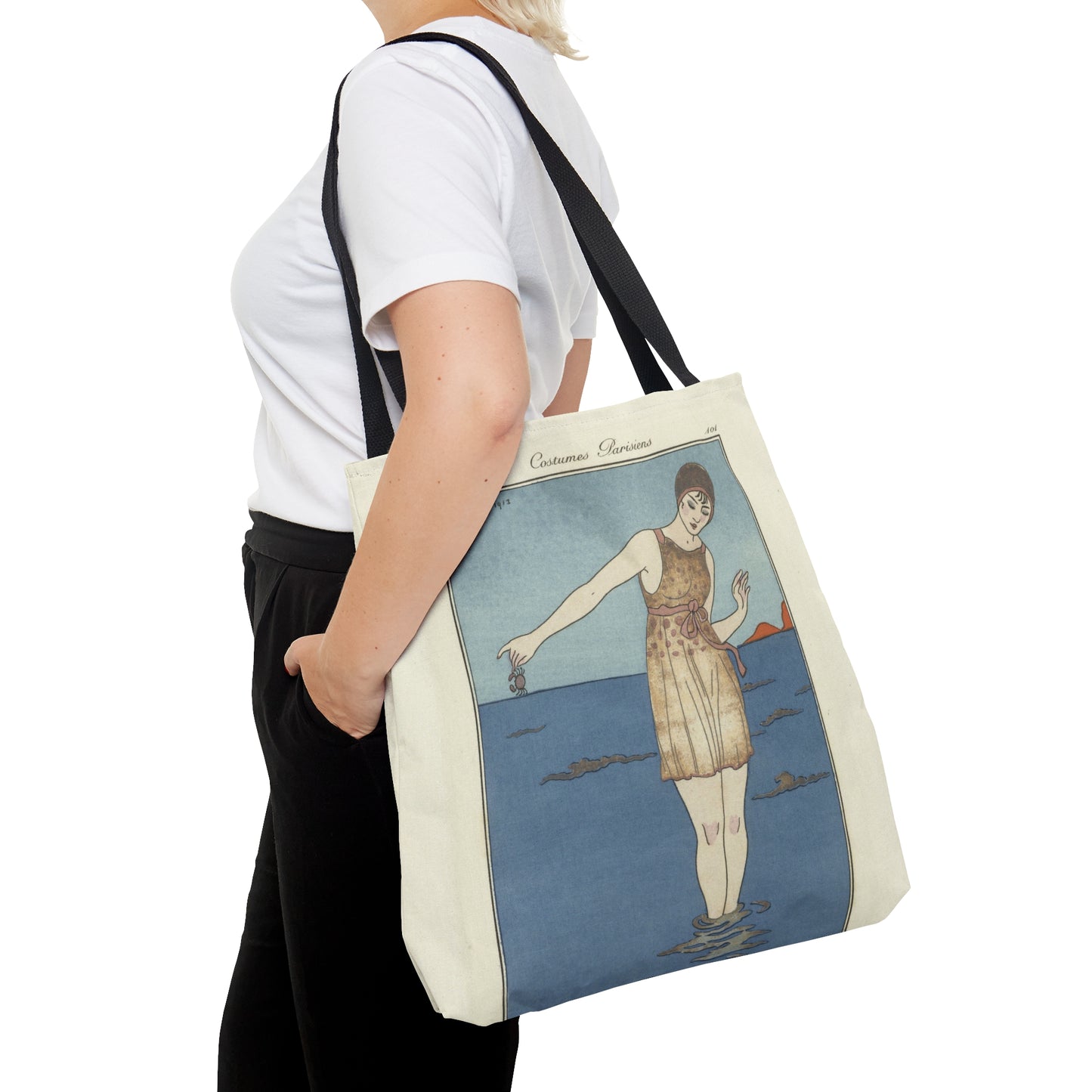 Beach Babe 1915 - Large Tote Bag by Fjarils