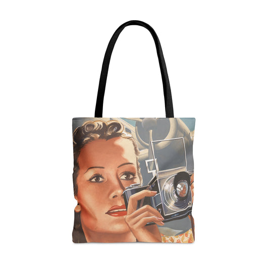 Vintage Snapshot - Large Tote Bag by Fjarils