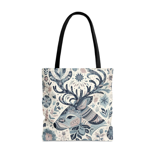 Scandi Deer - Large Tote Bag by Fjarils