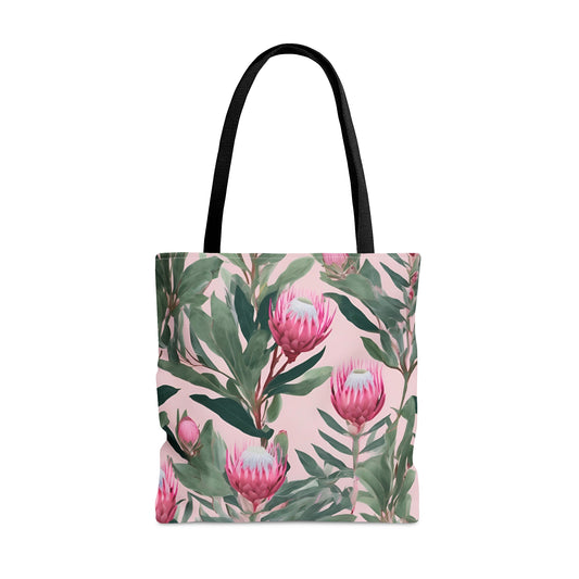 Pink Protea - LargeTote Bag by Fjarils