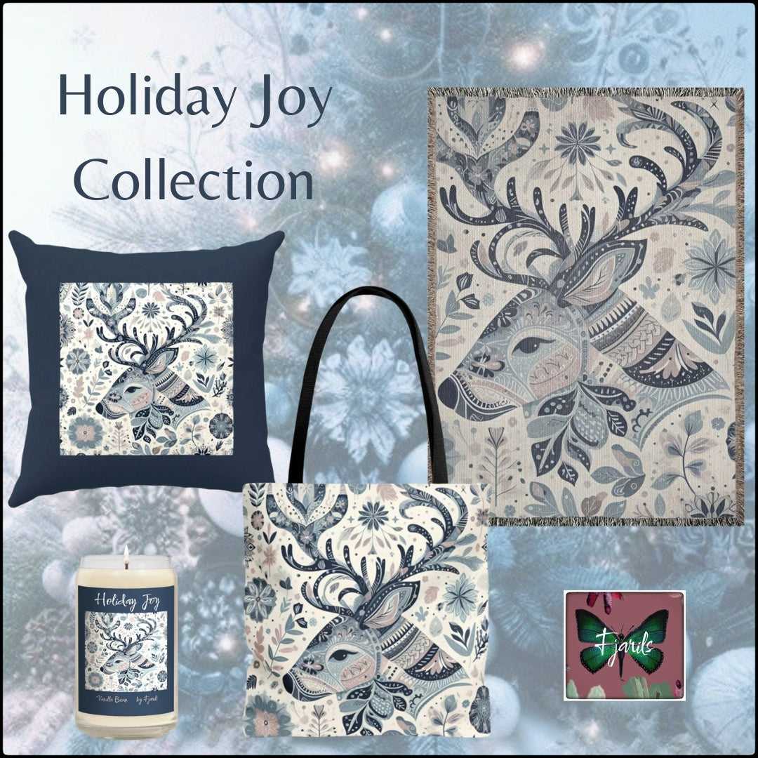 'Forest Deer' Throw Pillow 16 x 16 inches - Faux Suede - Double sided Print with Zipper - Free Shipping in Canada