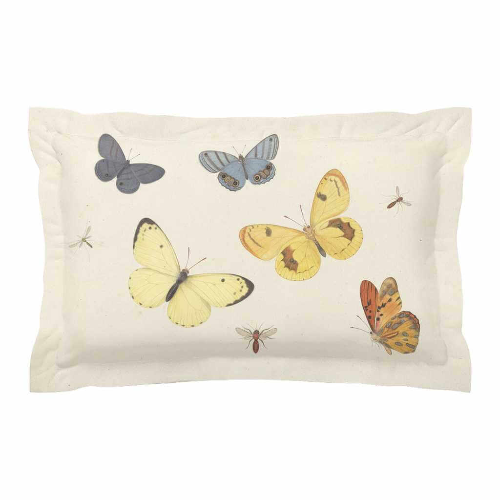 'Butterflies' Microfiber Pillow Sham 20 '' x 30'' with 2'' Flange - Free Shipping in Canada Africa Blooms Pillow Sham