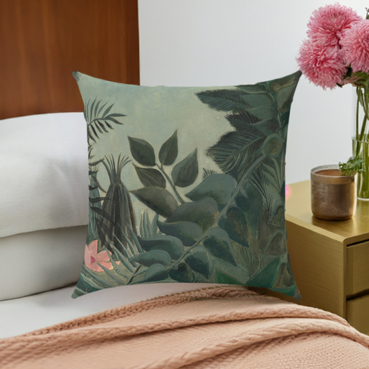 'Oh So Green' Throw Pillow 16 x 16 inches Cotton Twill - Free Shipping in Canada