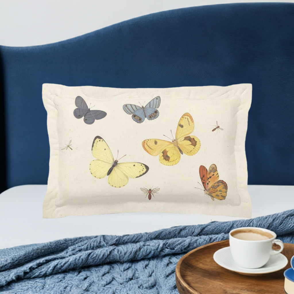 'Butterflies' Microfiber Pillow Sham 20 '' x 30'' with 2'' Flange - Free Shipping in Canada