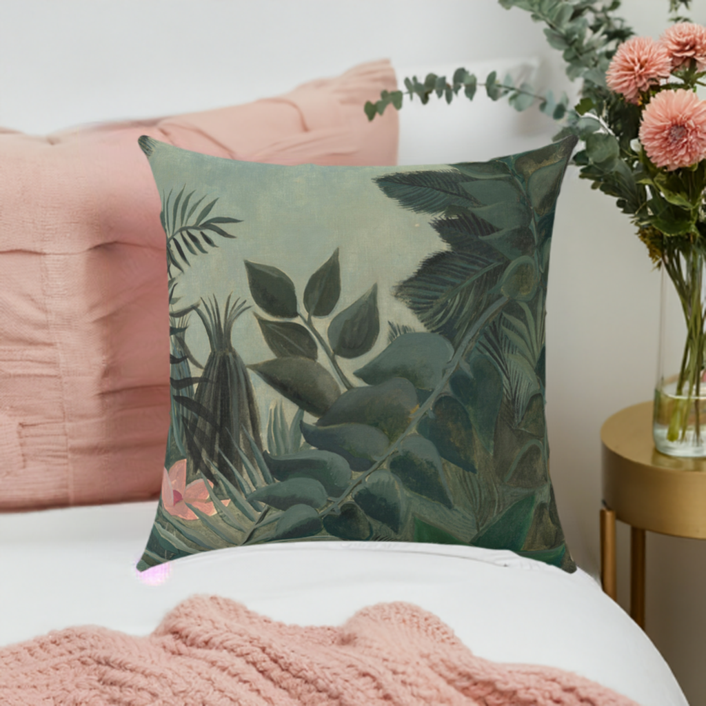 'Oh So Green' Throw Pillow 16 x 16 inches Cotton Twill - Free Shipping in Canada