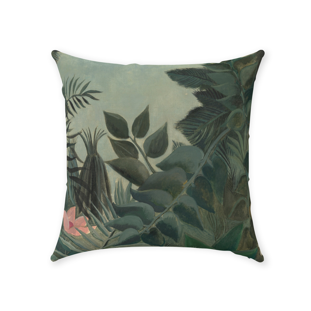 'Oh So Green' Throw Pillow 16 x 16 inches Cotton Twill - Free Shipping in Canada