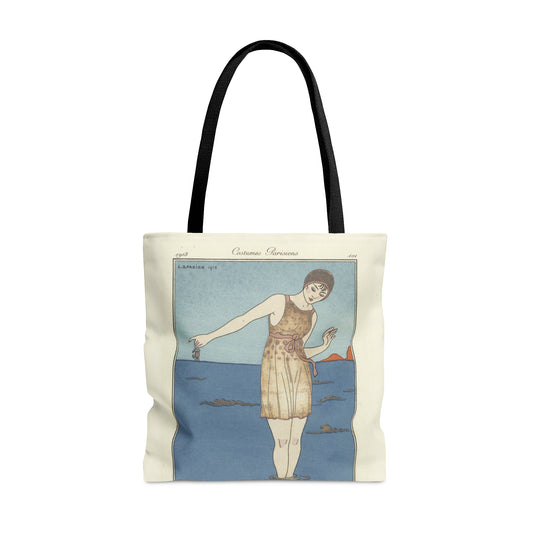 Beach Babe 1915 - Large Tote Bag by Fjarils
