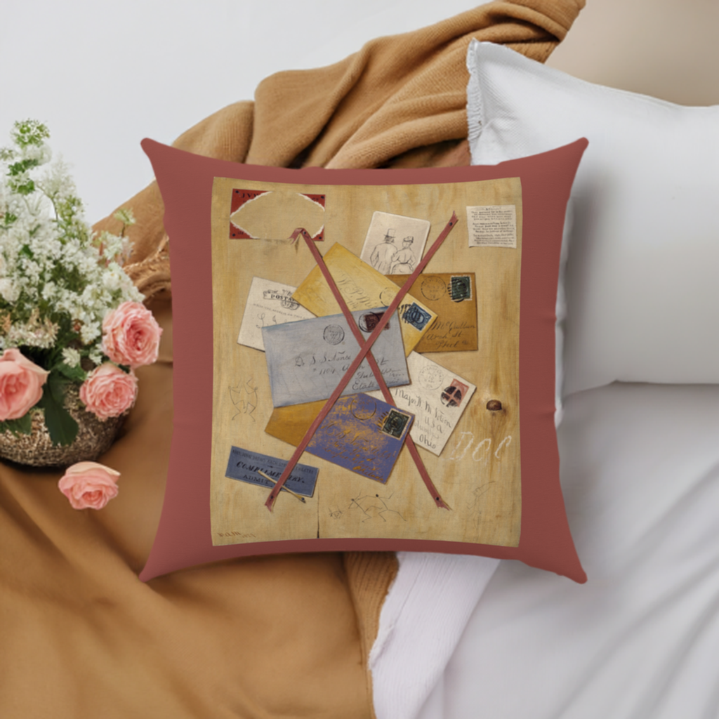'Pinboard' Throw Pillow 16 x 16 inch Cotton Twill - Shipping Included in Canada
