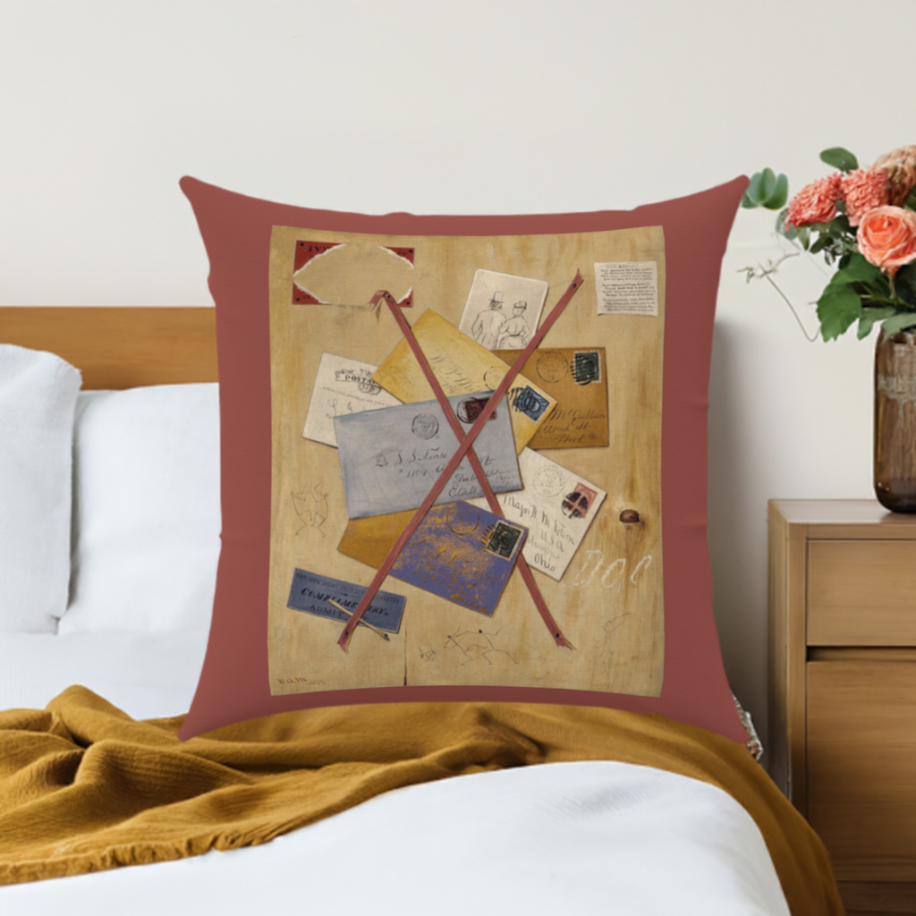 'Pinboard' Throw Pillow 16 x 16 inch Cotton Twill - Shipping Included in Canada
